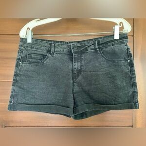 HOUSE Black Denim Jean Shorts, Sz M, EUC